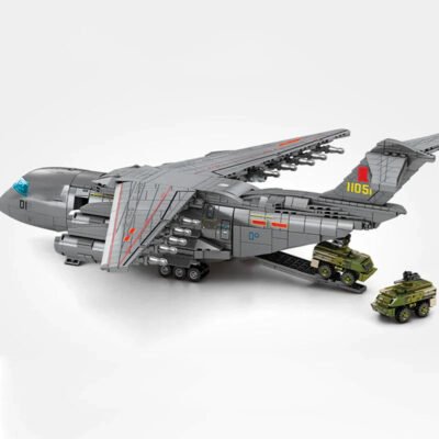 Xi'An Y-20 Cargo Plane Model Building Block Toys | 1253PCS - Image 2