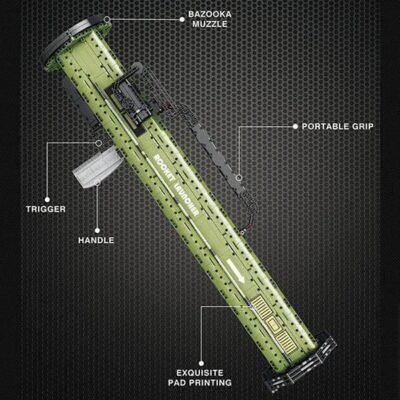 M136 At-4 Anti Tank Grenade Launcher Model Building Block Toys | 1747PCS - Image 5