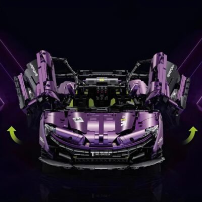 SATIN PURPLE P1 Modelcars Building Block Toys  | 3567PCS - Image 2