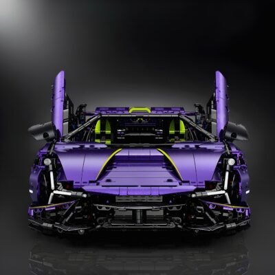 Purple Flake edltion V10 Supercar ModelCars Building Block Toys  | 3658PCS - Image 3
